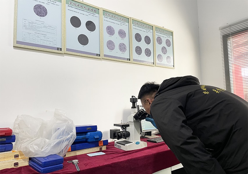 Metallographic testing